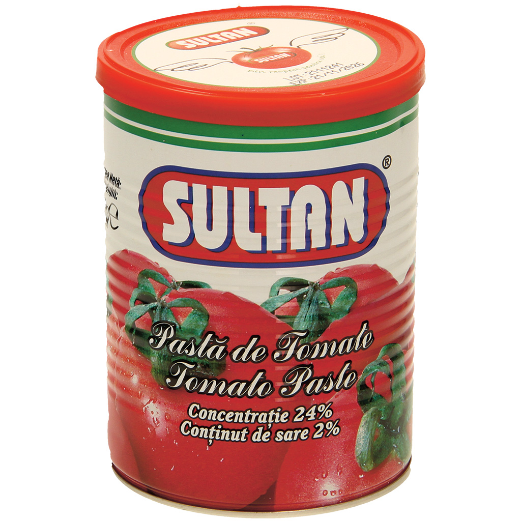 Sultan-Tomatenpuree, eenvoudig geconcentreerd, gezouten. Gem