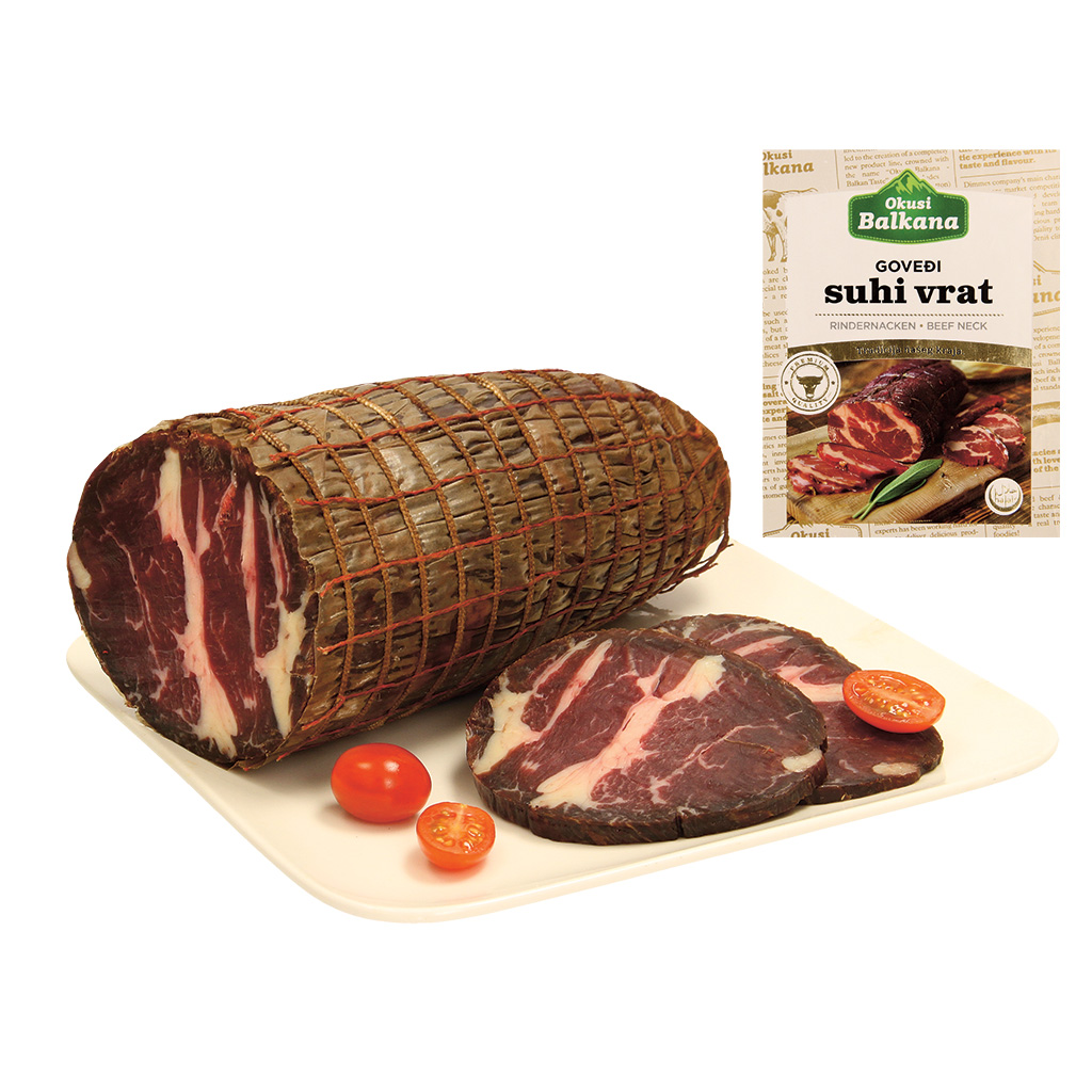 Halal Rundernek, gezouten, gerookt, 75 dagen luchtgedroogd