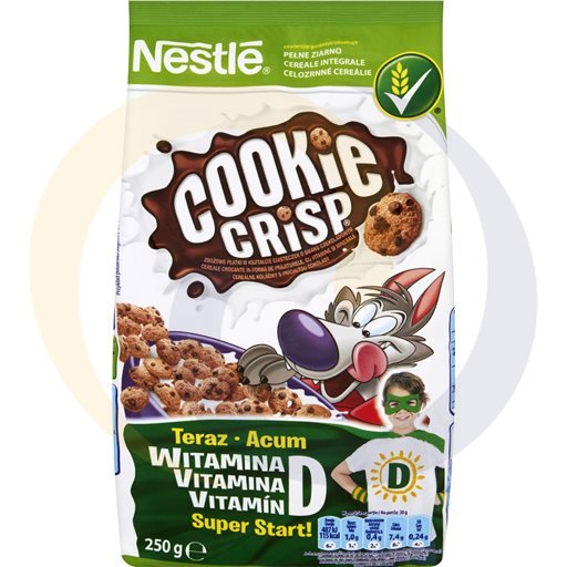 Nestlé Cookie Crisp Koekjesvormige Chocolade Ontbijtgranen 250 g