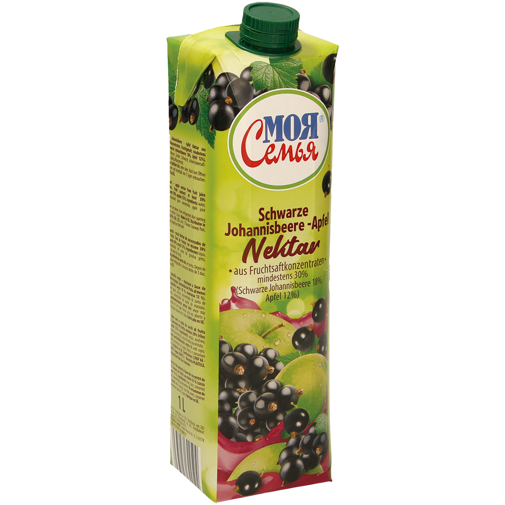 Moja Semja Нектар из черной смородины и яблока