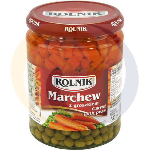 Wortelen met erwten 540ml Rolnik