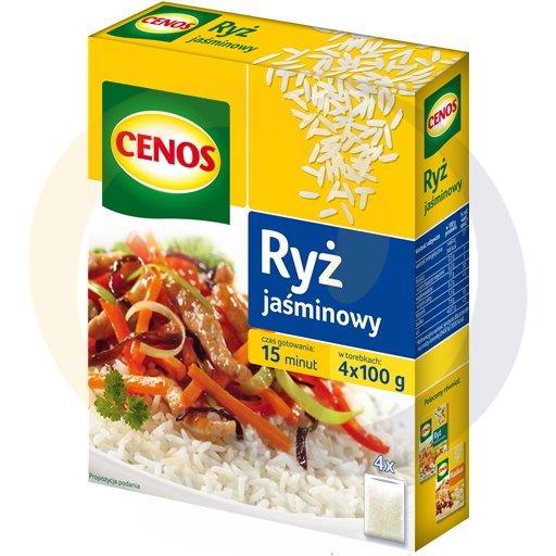 Cenos Jasmijnrijst 400 g (4 Zakjes)