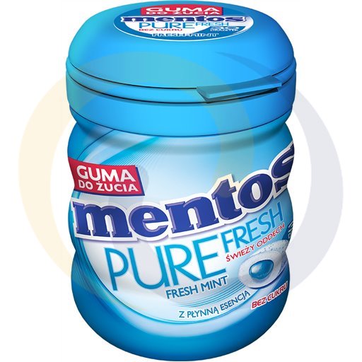 Mentos Pure Fresh Verse Munt Suikervrije Kauwgom 60 g (30 Stuks)