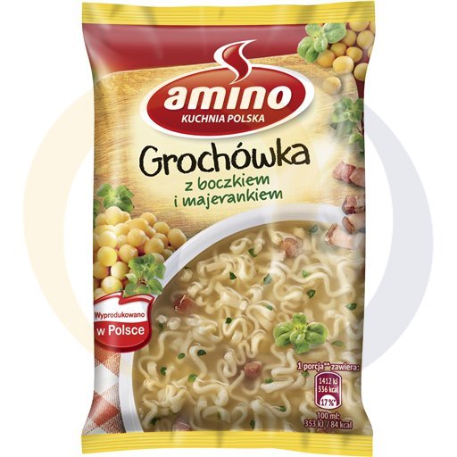Аминокислотный мгновенный гороховый суп с беконом и майорано