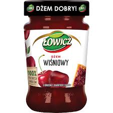 Łowicz Jam zure kers 100% fruitige smaak 280g