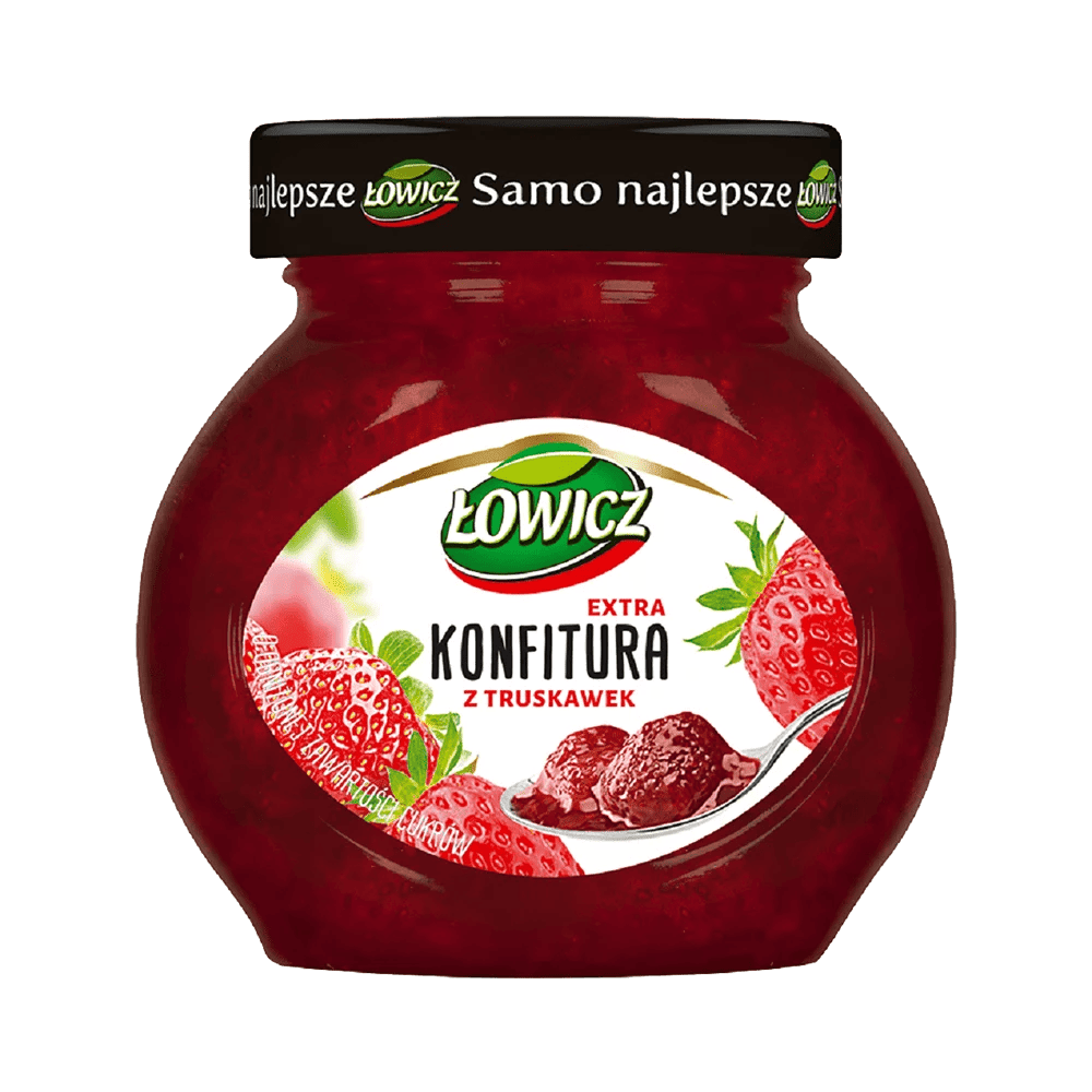 Aardbeienjam Łowicz 240g / 8st E Agros Nova