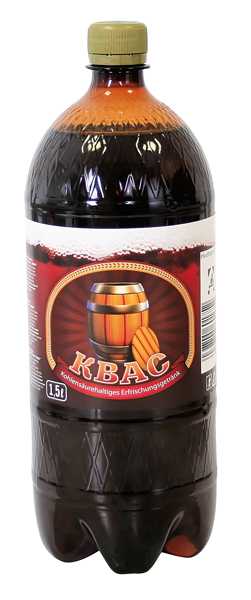Koolzuurhoudende verfrissing "Kwas" met mout smaak