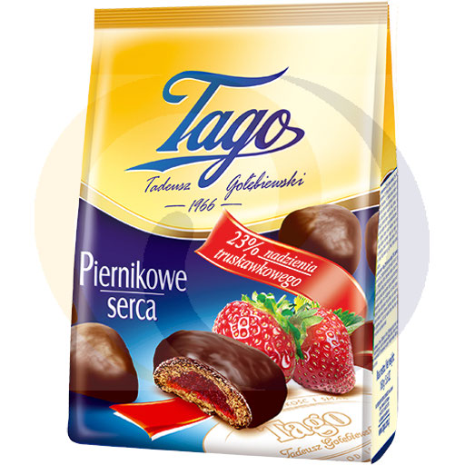 Имбирные пряники с клубникой 160г/12шт Tago