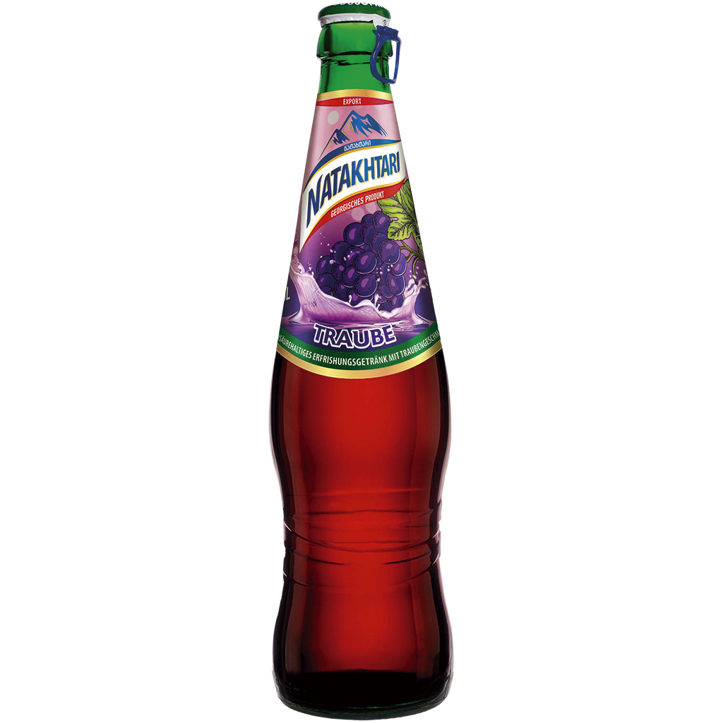 NATAKHTARI koolzuurhoudende verfrissing met druivensmaak.