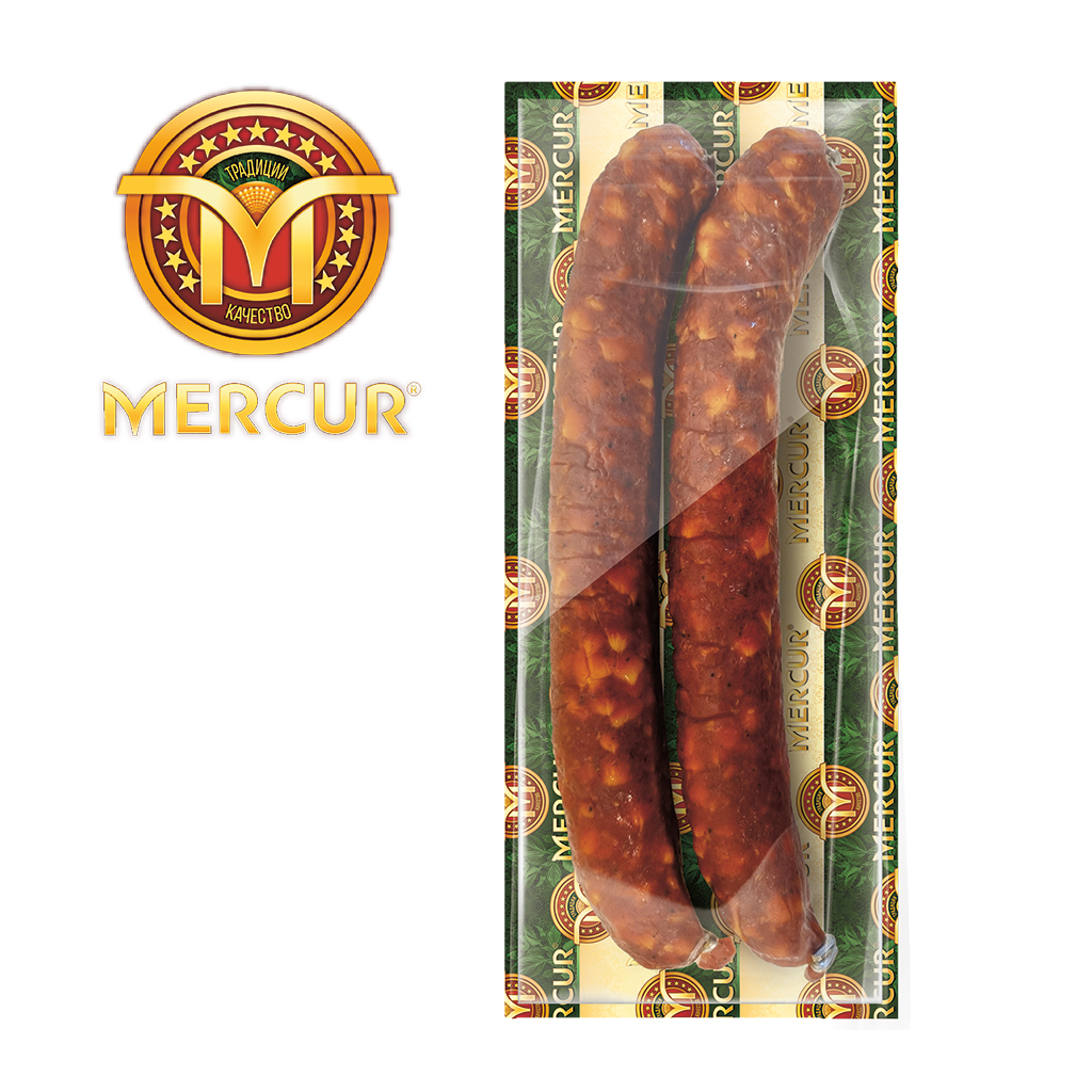 Сырокопчёная колбаса Меркур пикантная
