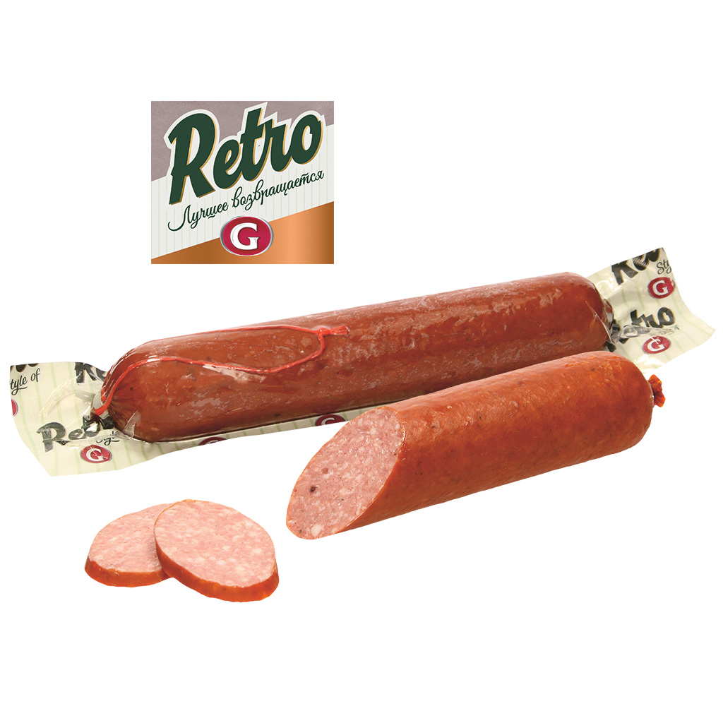 Retro Servelat Koksalami, gerookt