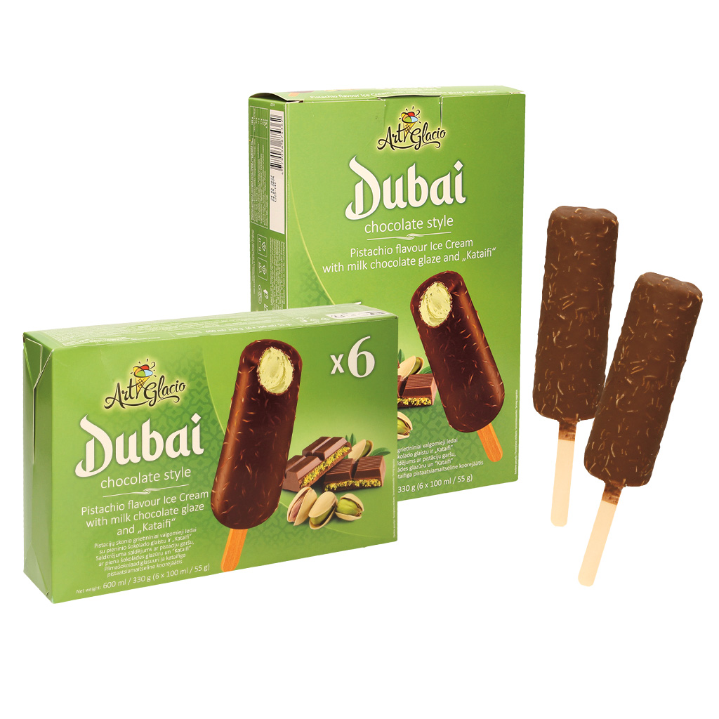 "Dubai stijl" Pistache-ijs met "Kataifi"