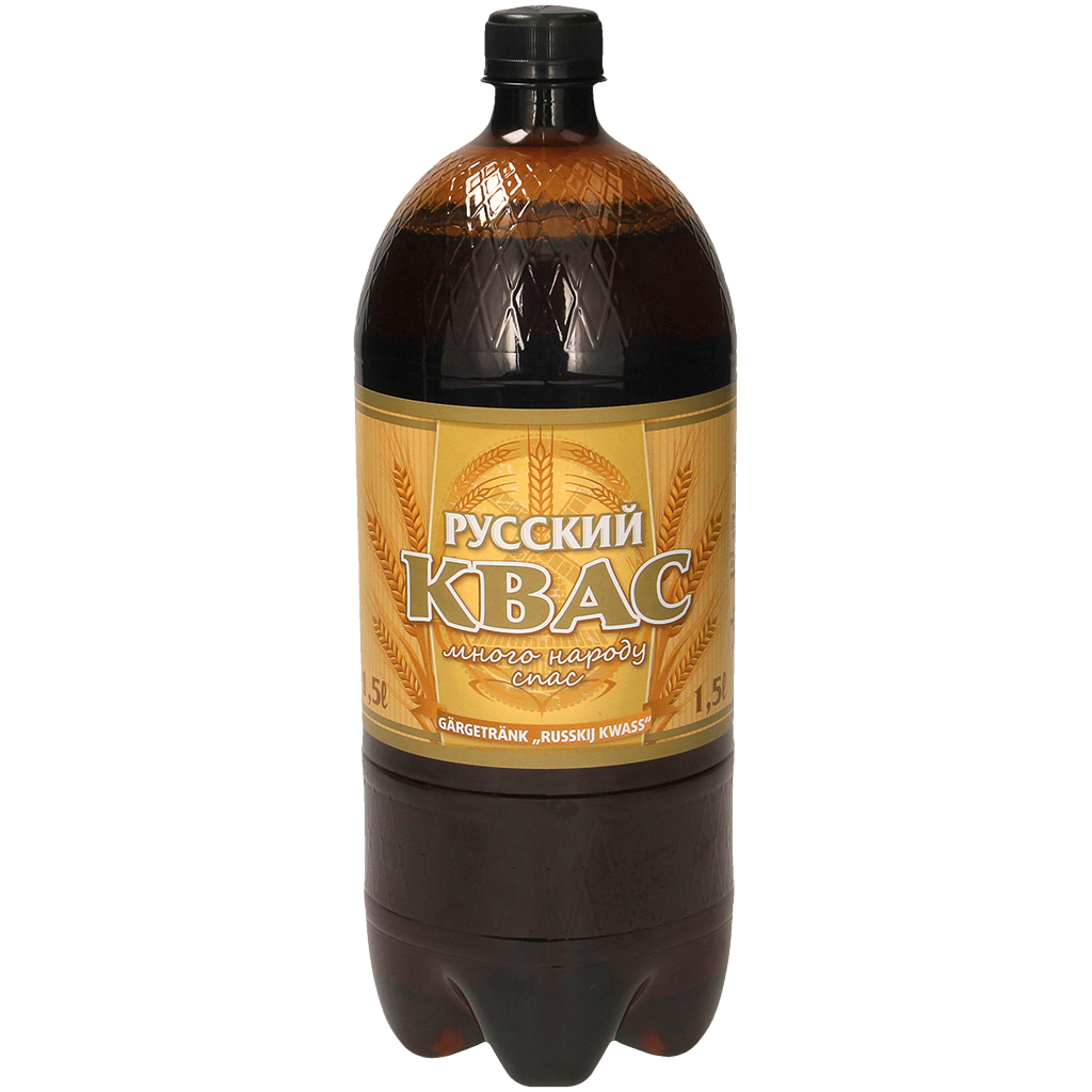 Koolzuurhoudende gefermenteerde drank "Russkij kwass"