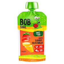 Bob Snail smoothie banaan-aardbei 120g