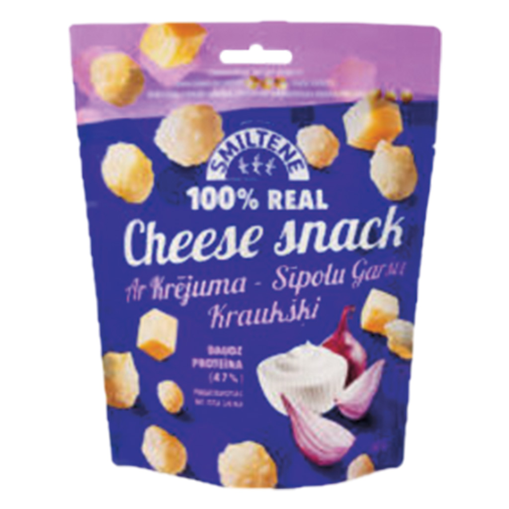 Krejuma- Sipolu Kaas Snack van gepofte kaas, met zure room- 