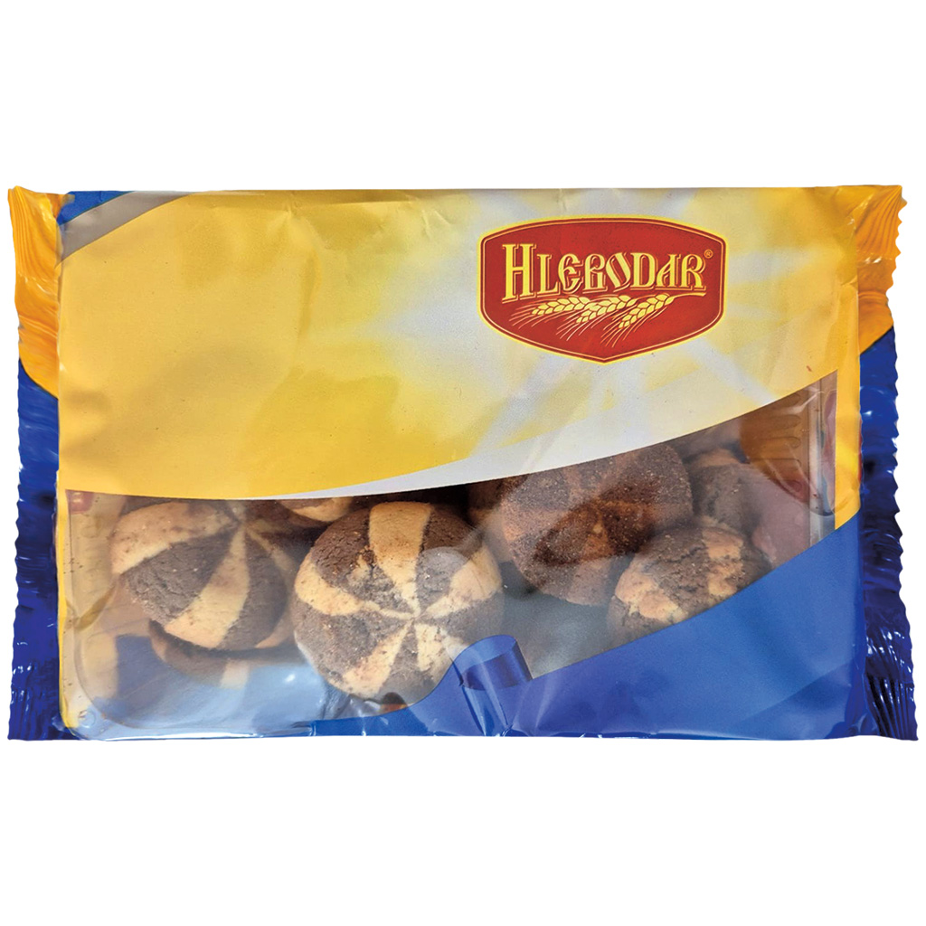 "HLEBODAR" Koekjes met een vulling met aardbeismaak