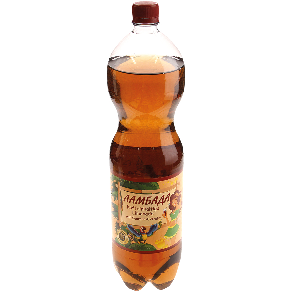 Cafeïnehoudende limonade met guarana-extract "Lambada"