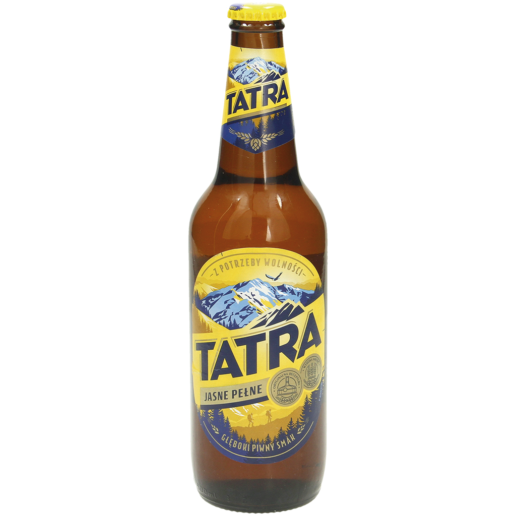 Bier "Tatra" licht 5,8% vol. Plato 11%.