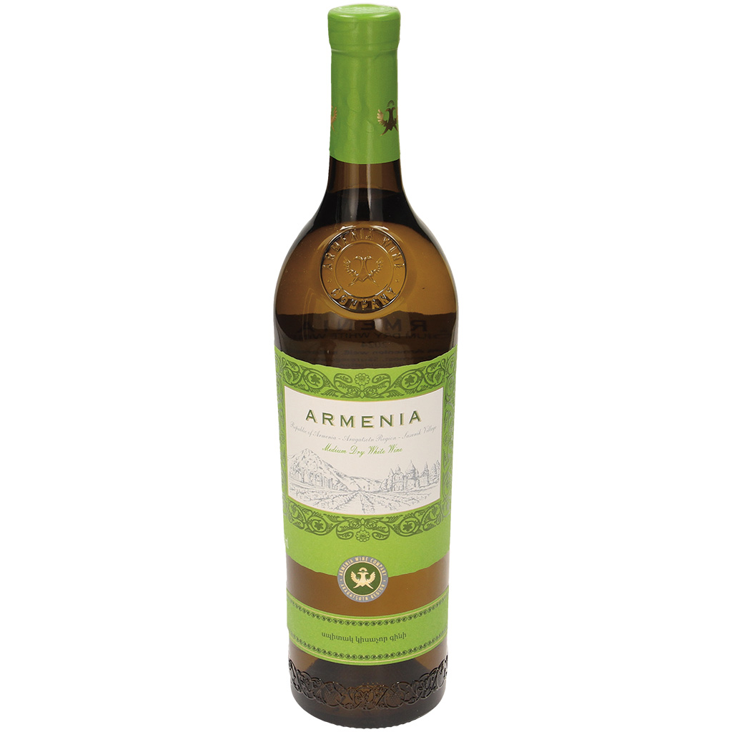 Белое полусухое вино из Армении