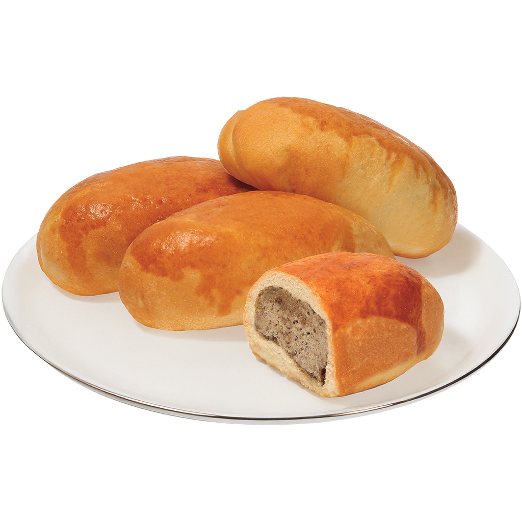 Piroshki met vulling van varkens -lever en -hart