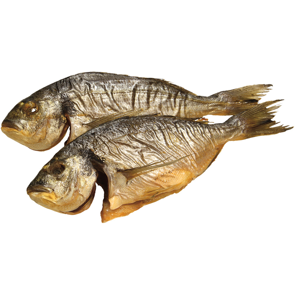 Heetgerookte Dorade Royal (Sparus aurata), schoongemaakt