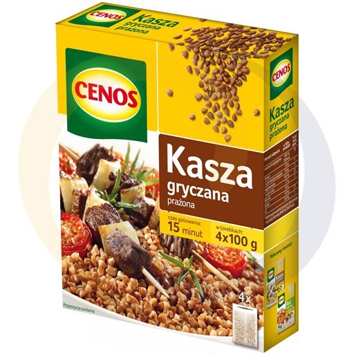Cenos Geroosterde Boekweitgrutten 400 g (4 x 100 g)