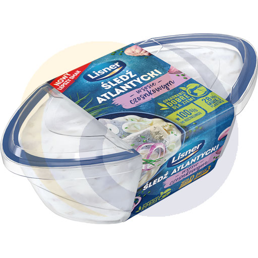 Lisner Haringfilets in een Knoflooksaus 280 g