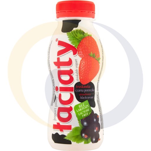 Łaciaty Lactosevrije Aardbei Zwarte Bes Drinkyoghurt 0,25l
