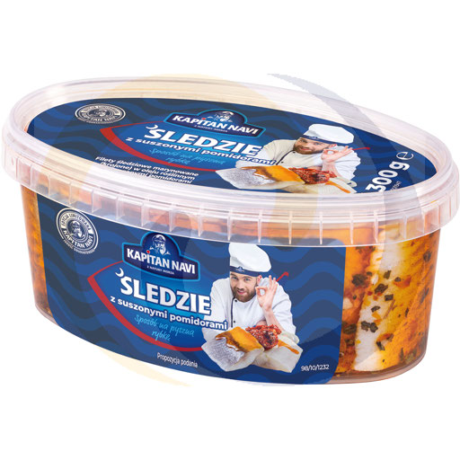 Haring met gedroogde tomaten 300g/8st Kapitan Navi