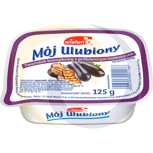 Cottage cheese sandwich met gegrilde aubergine 125g Wieluń