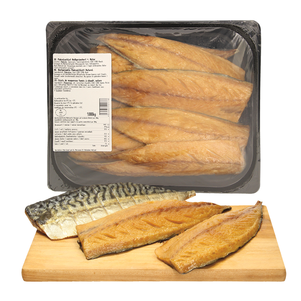 Филе скумбрии горячего копчения, "натур"