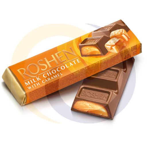Chocoladereep met karamelvulling 40g