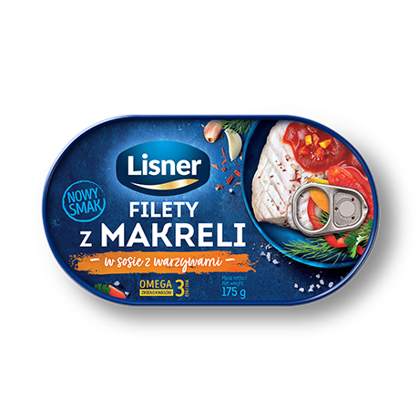 Makreelfilet in saus met groenten