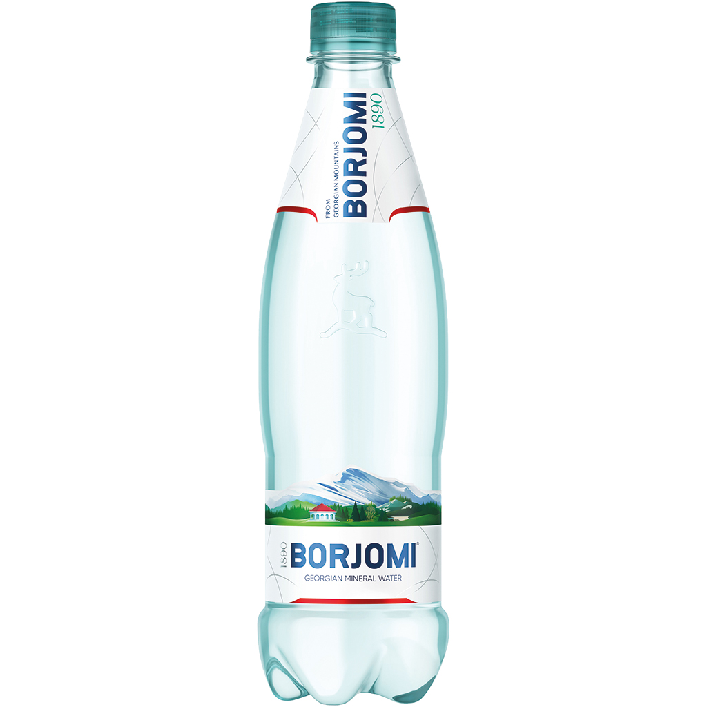 Natuurlijk mineraalwater met koolzuur "Borjomi" PET