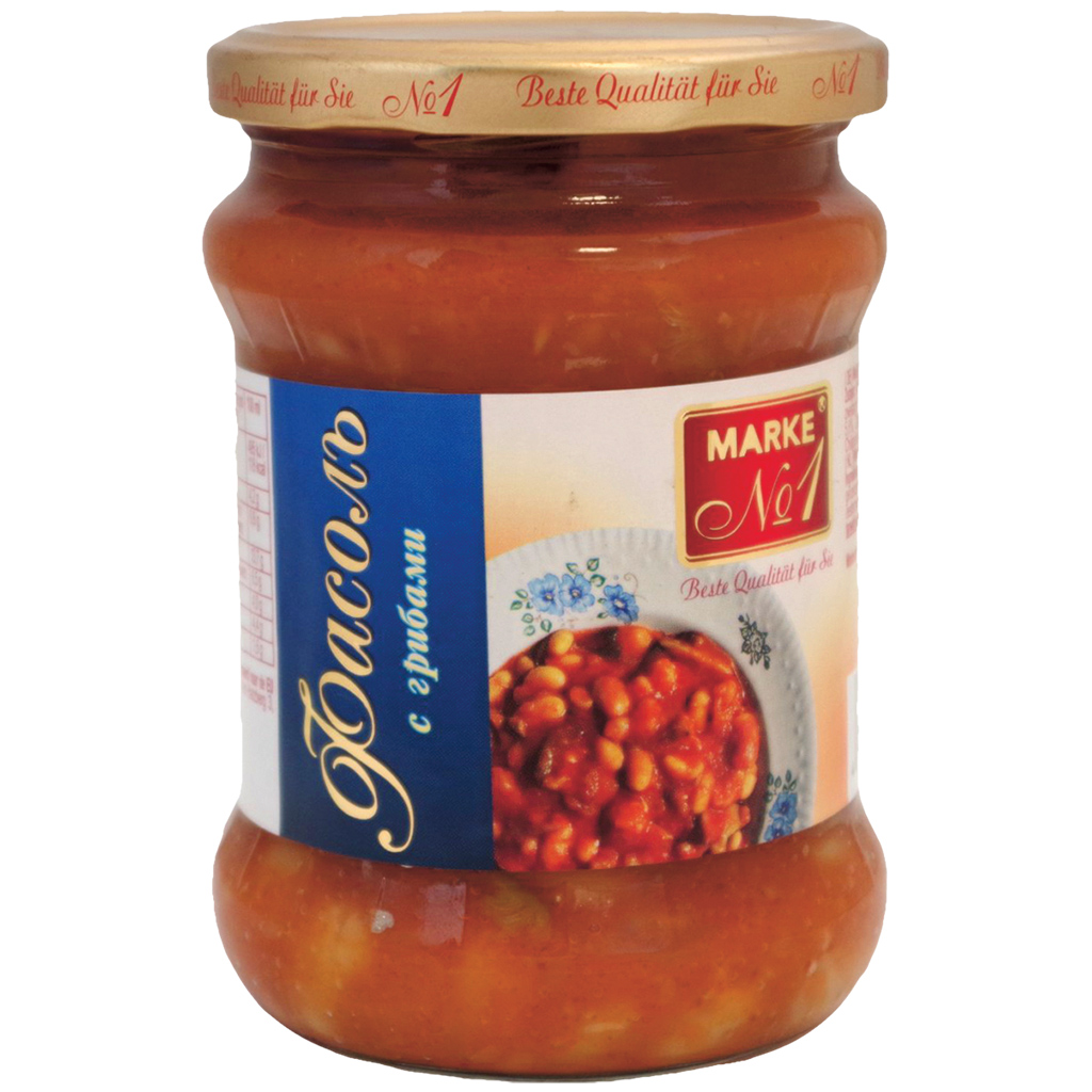 Witte bonen met oesterzwammen, in tomatensaus