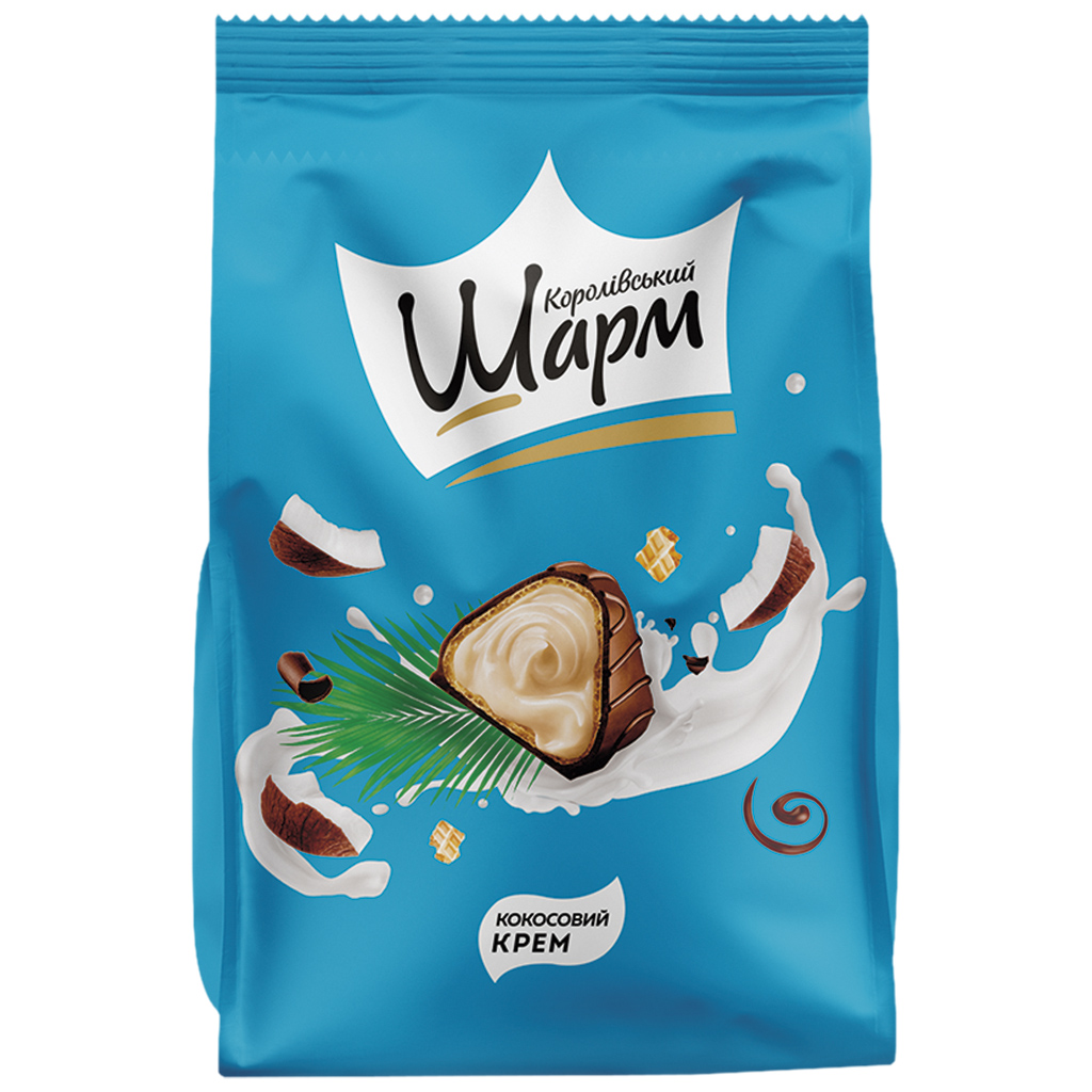 "Korolivsky Sharm" Gevuld wafelconfekt met kokossmaakvulling