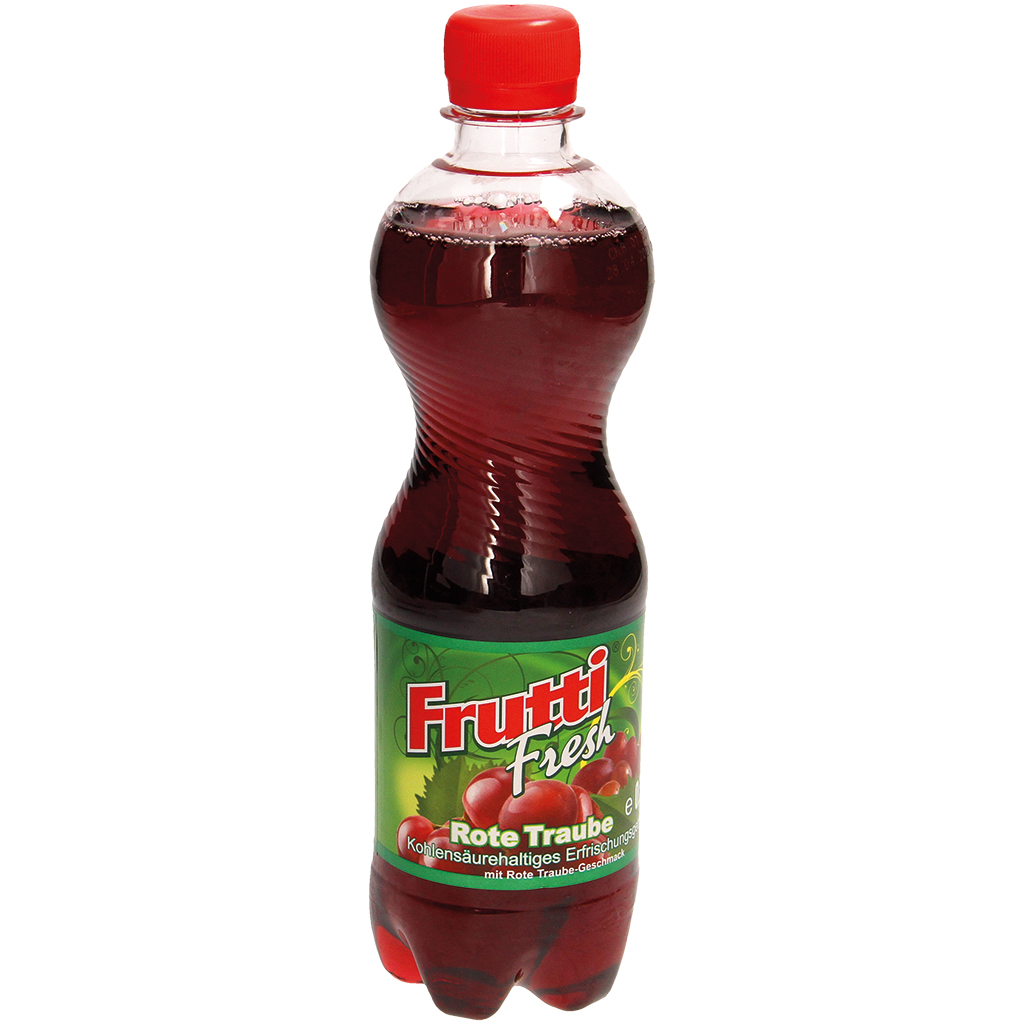 Koolzuurhoudend verfrissingsdrank "Rode Druif"