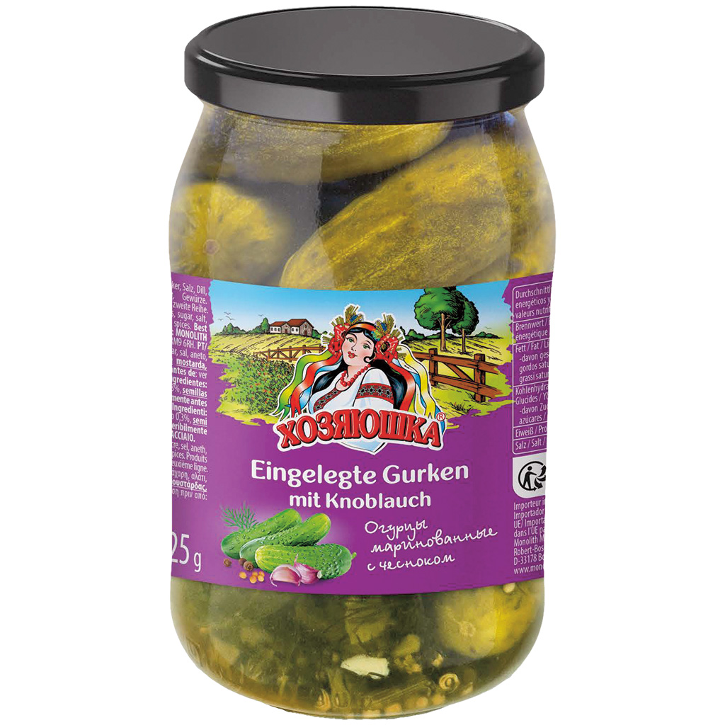 HOSYAUSHKA Ingelegde Komkommers met Knoflook