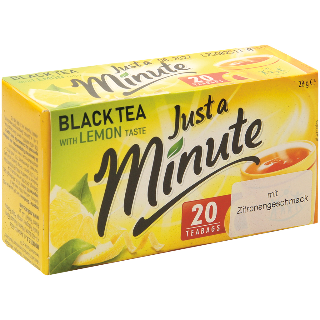 "Just a minute – Black tea with lemon taste" - Ароматизирова