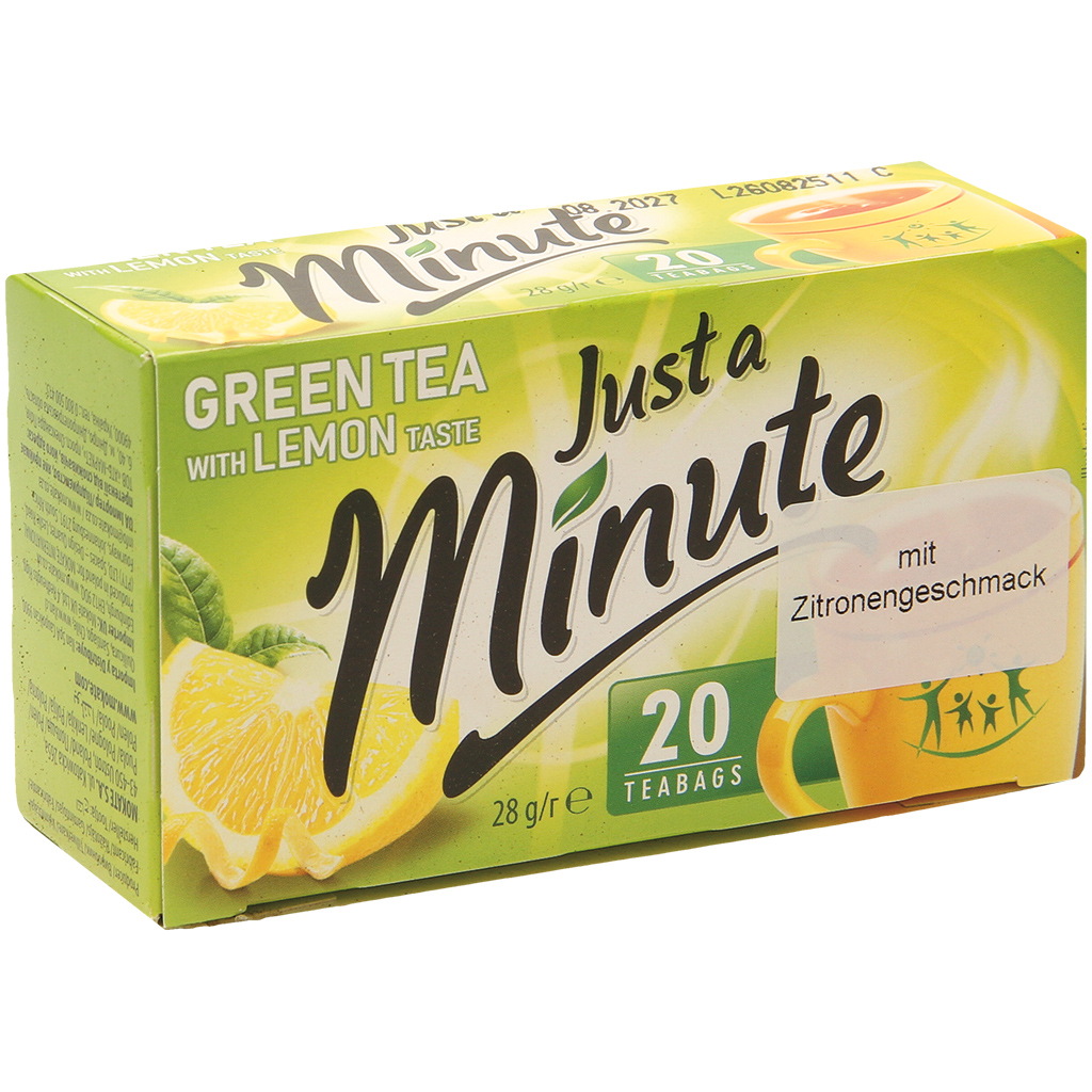 "Just a minute – Green tea with lemon taste" - Ароматизирова