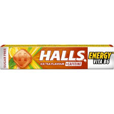 Halls snoepjes ice tea energy vitB6 32g