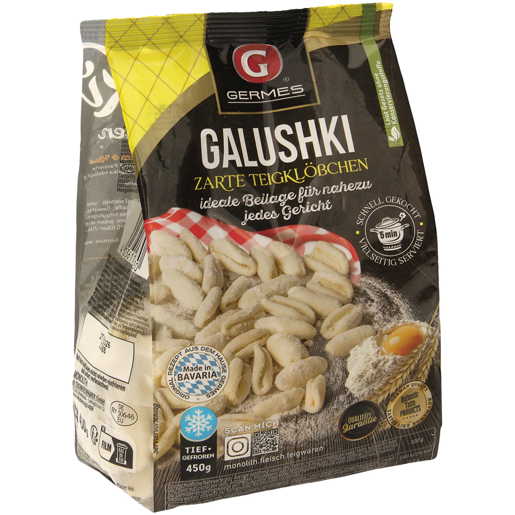 "Galushki" deegknödel, diepgevroren