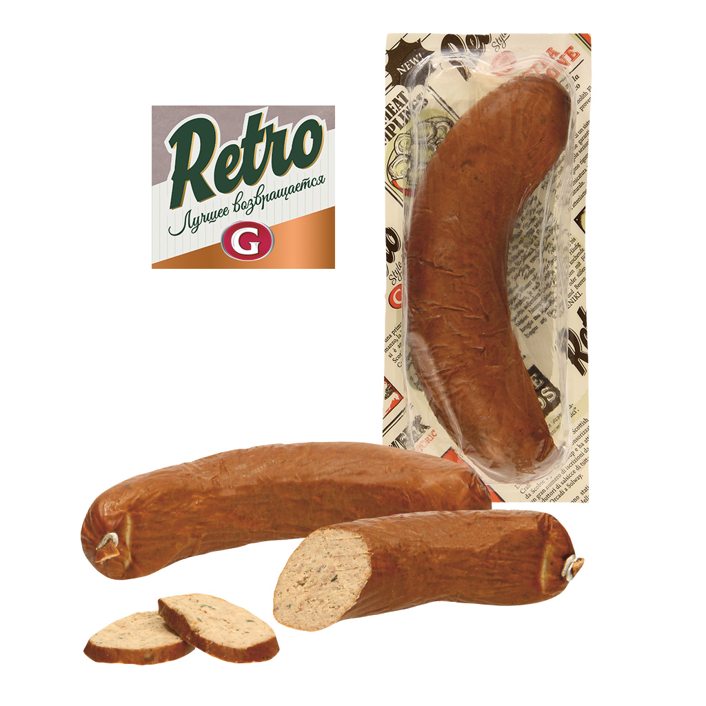 Leverworst naar Russisch recept, snijden vaste kookworst, ge