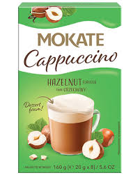 Мокате Капучино с вкусом фундука 160 г (8 x 20 г)