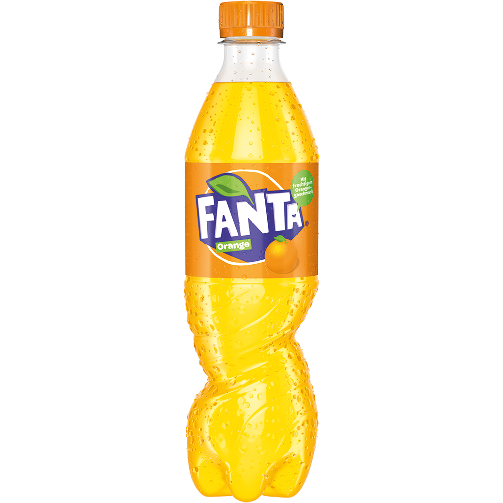 Verfrissingsdrank "Fanta Orange" met sinaasappelsmaak