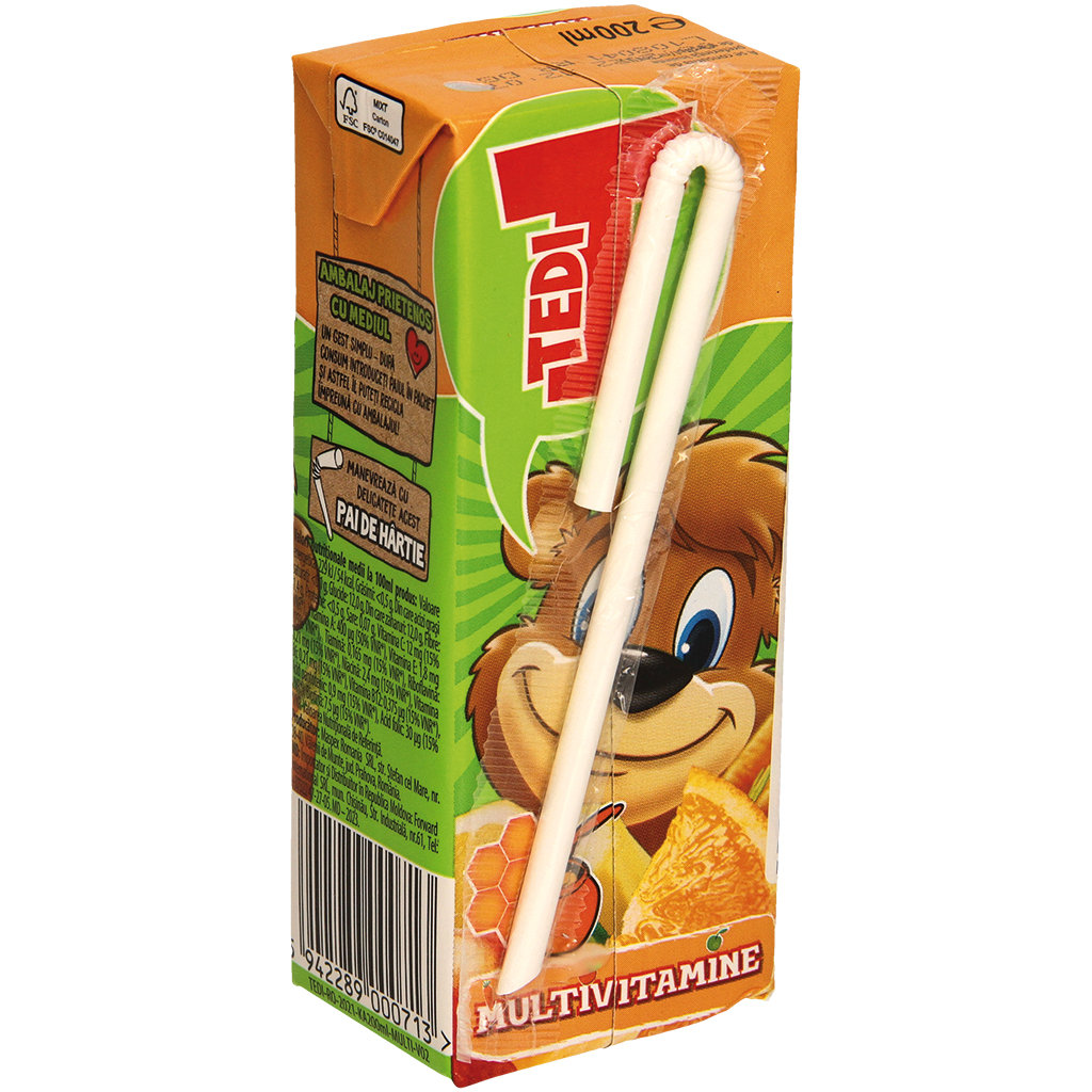 Мультивитамин "ТЕДИ". морковный мультифруктовый безалкогольн