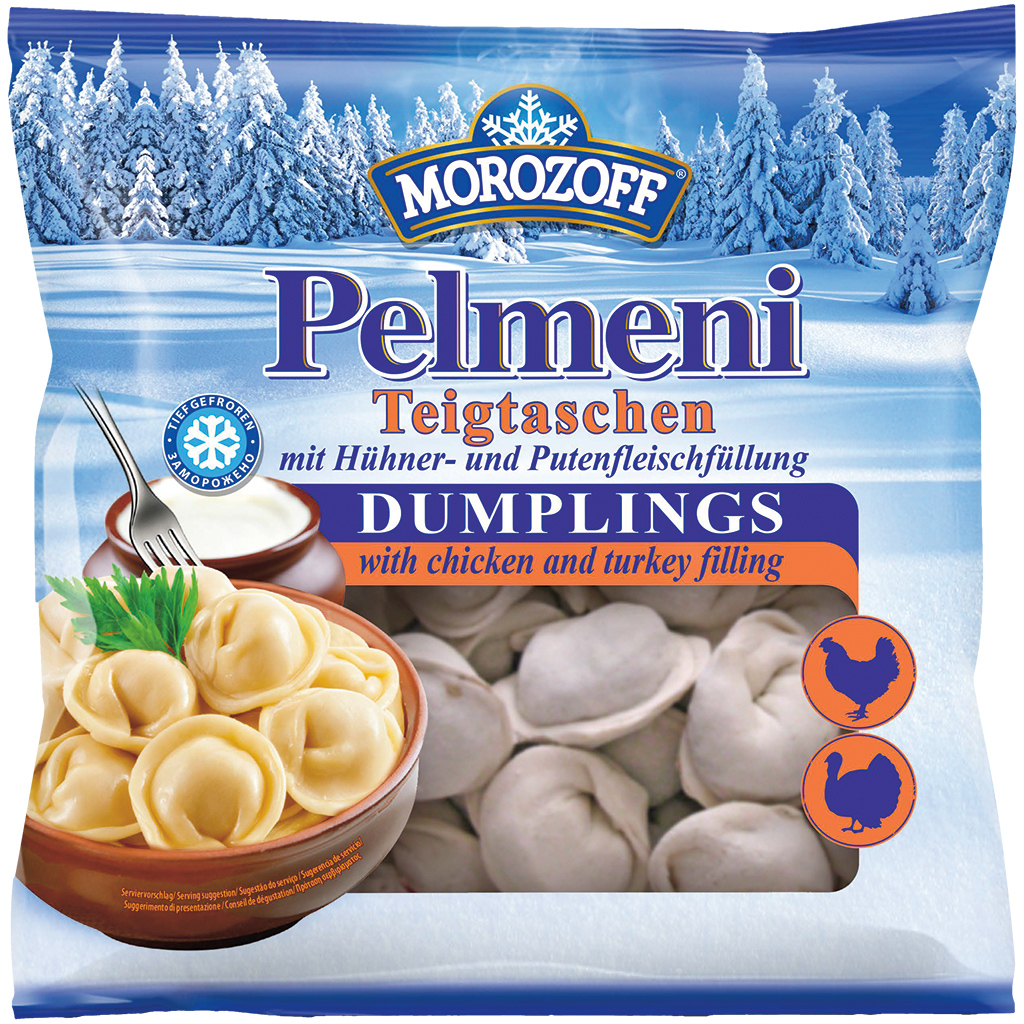 "MOROZOFF" deegpakketjes "Pelmeni" met vulling van kip- en k
