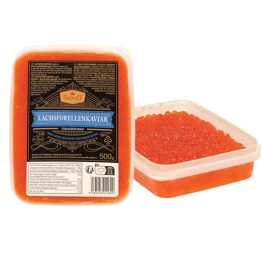 "IKROFF" Zalmforel kaviaar, diepgevroren