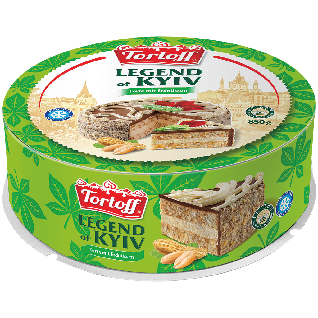 "TORTOFF" Торт "Легенда Киева" с арахисом, замороженный