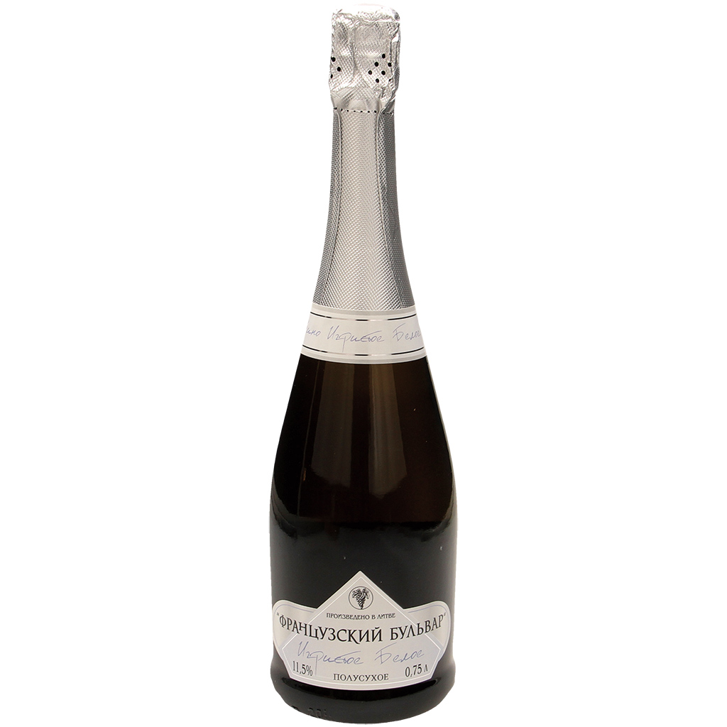 Schaumwijn uit Litouwen, wit, halfdroog, 11,5% vol.